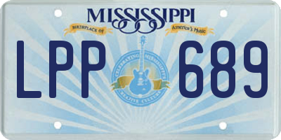MS license plate LPP689