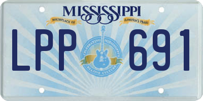 MS license plate LPP691