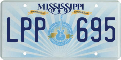 MS license plate LPP695