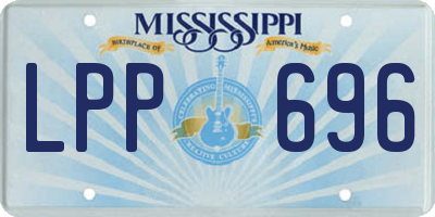 MS license plate LPP696