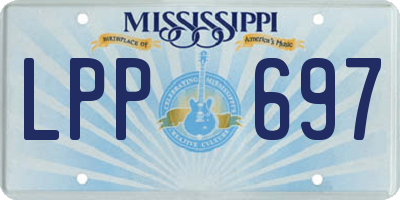 MS license plate LPP697