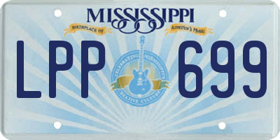MS license plate LPP699