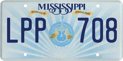 MS license plate LPP708
