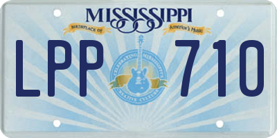 MS license plate LPP710