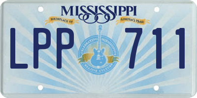 MS license plate LPP711