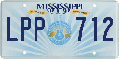 MS license plate LPP712