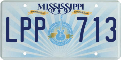 MS license plate LPP713