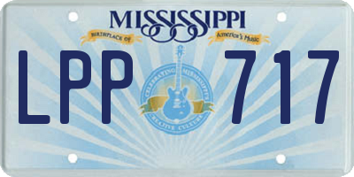 MS license plate LPP717