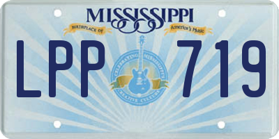MS license plate LPP719