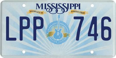 MS license plate LPP746