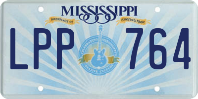MS license plate LPP764