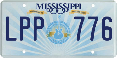 MS license plate LPP776