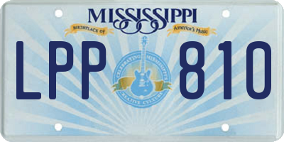 MS license plate LPP810