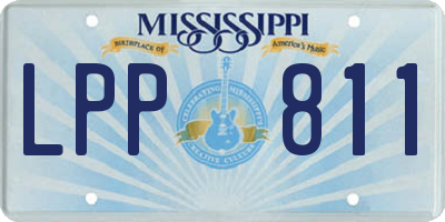 MS license plate LPP811