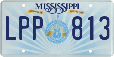 MS license plate LPP813