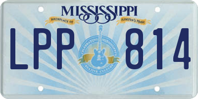 MS license plate LPP814