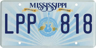MS license plate LPP818