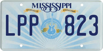 MS license plate LPP823