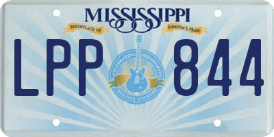 MS license plate LPP844