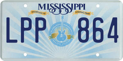 MS license plate LPP864