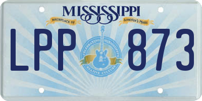 MS license plate LPP873