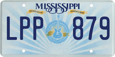 MS license plate LPP879