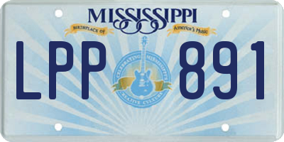 MS license plate LPP891