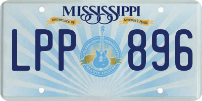 MS license plate LPP896
