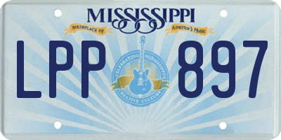 MS license plate LPP897
