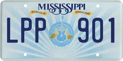 MS license plate LPP901
