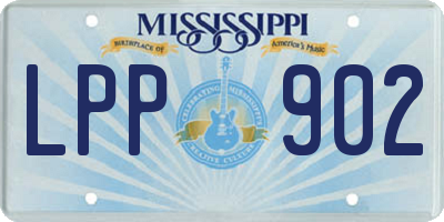 MS license plate LPP902