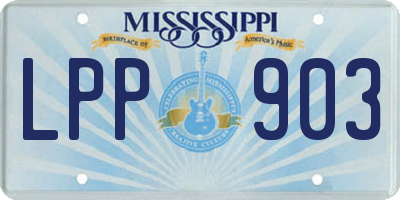MS license plate LPP903