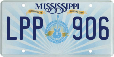 MS license plate LPP906