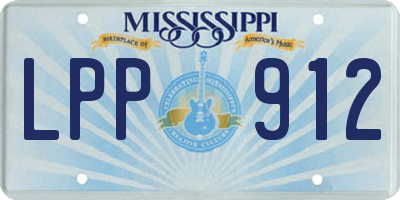 MS license plate LPP912