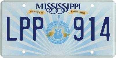 MS license plate LPP914