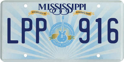 MS license plate LPP916