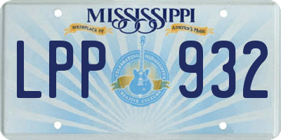 MS license plate LPP932