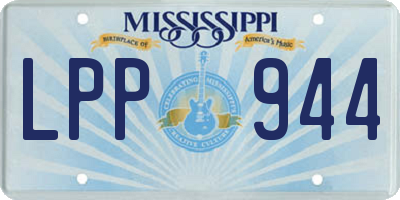 MS license plate LPP944