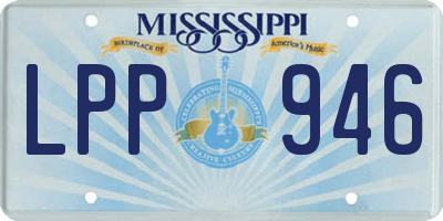 MS license plate LPP946
