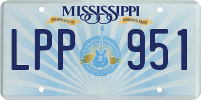 MS license plate LPP951