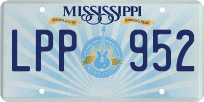MS license plate LPP952