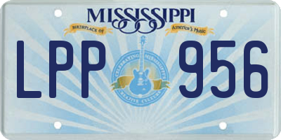 MS license plate LPP956