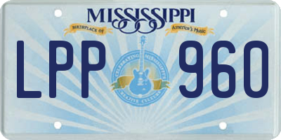 MS license plate LPP960