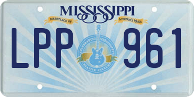 MS license plate LPP961