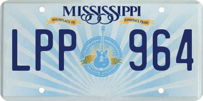 MS license plate LPP964