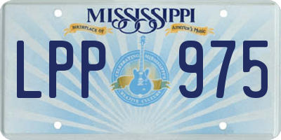 MS license plate LPP975