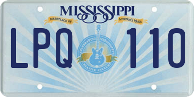 MS license plate LPQ110