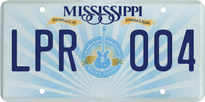 MS license plate LPR004