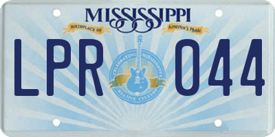 MS license plate LPR044