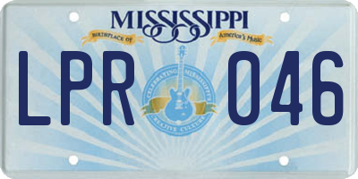 MS license plate LPR046